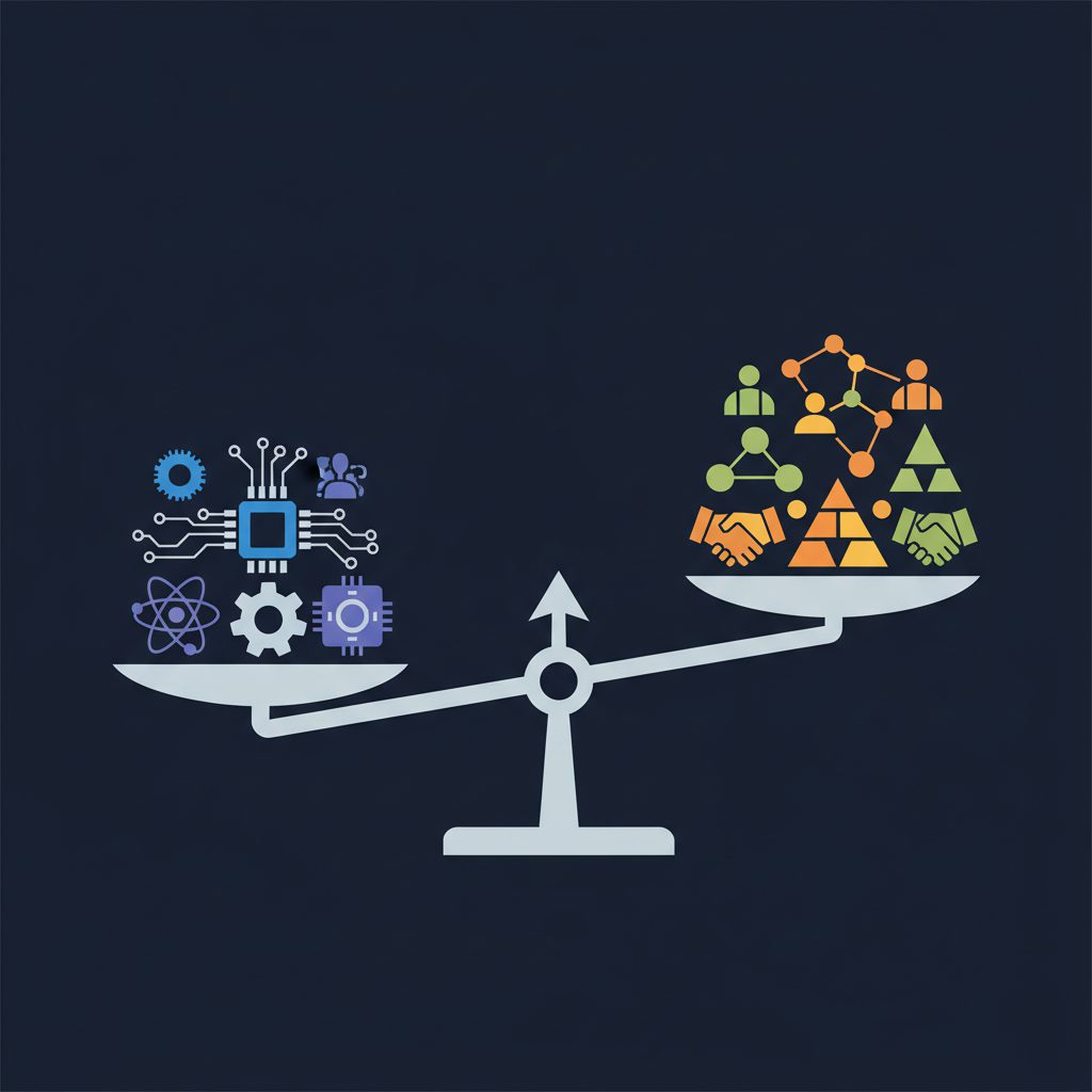 A balance scale with 